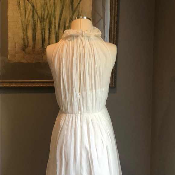 NWOT BHLDN Hitherto chiffon Camila dress white - Picture 6 of 7